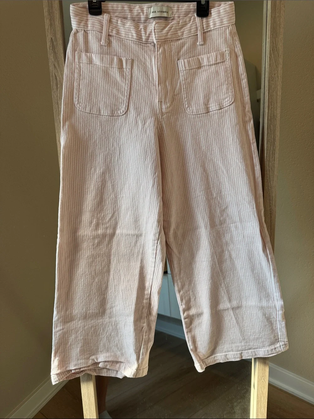 Free Assembly Pale Pink Wide-Leg Trousers